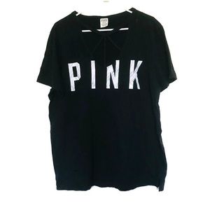 PINK Victoria’s Secret Cut Out Logo Tee